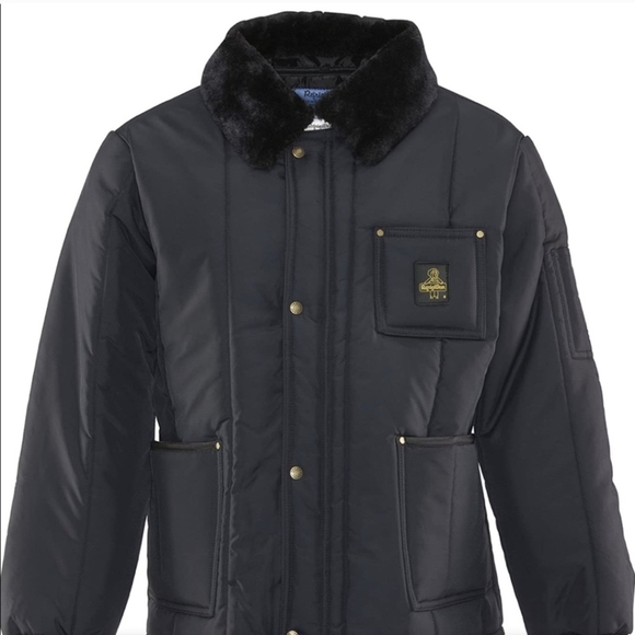 Refrigiwear Iron Tuff Insulated Jacket Black Faux Fur Collar - Picture 1 of 11